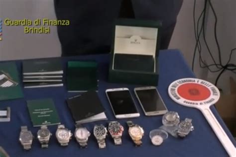 arresto in puglia rolex falsi